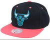 Mitchell & Ness Black/Pink NBA Chicago Bulls Santa Ana 2-Tone Snapback - OSFA