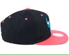 Mitchell & Ness Black/Pink NBA Chicago Bulls Santa Ana 2-Tone Snapback - OSFA