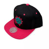 Mitchell & Ness Black/Pink NBA Phoenix Suns Santa Ana 2-Tone Snapback - OSFA