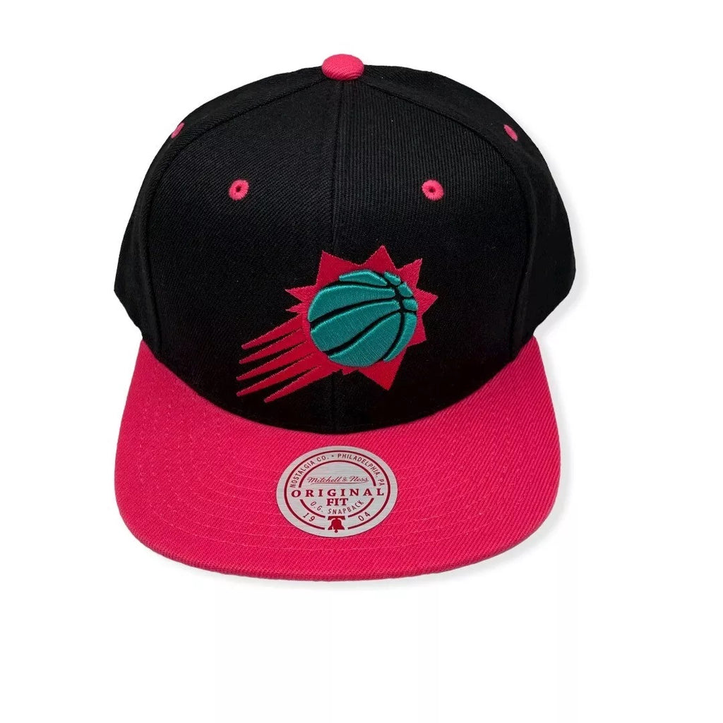 Mitchell & Ness Black/Pink NBA Phoenix Suns Santa Ana 2-Tone Snapback - OSFA