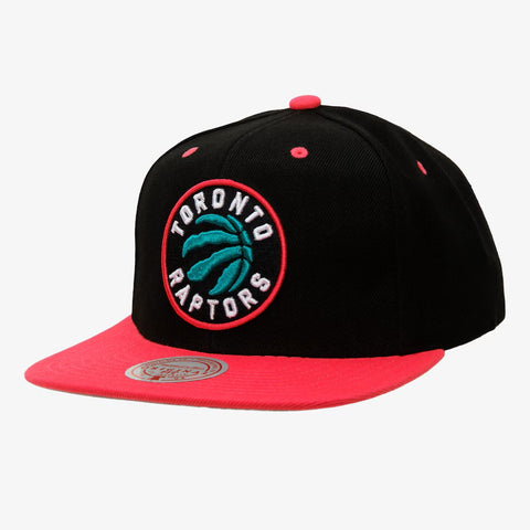 Mitchell & Ness Black/Pink NBA Toronto Raptors Santa Ana 2-Tone Snapback - OSFA