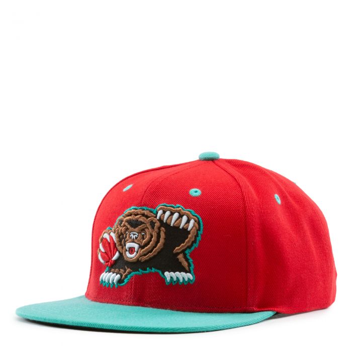 Mitchell & Ness Red/Teal NBA Vancouver Grizzlies Reload HWC Snapback - OSFA