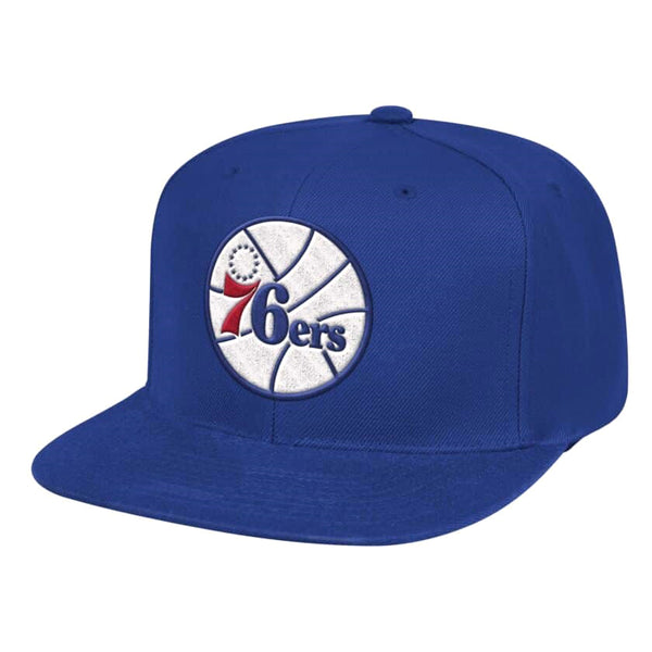 Men's Mitchell & Ness Royal NBA Philadelphia 76ers Team Ground HWC Snapback - OSFA