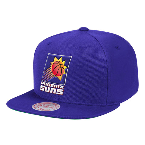 Men's Mitchell & Ness Purple NBA Phoenix Suns HWC Team Ground Snapback Hat - OSFA