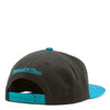 Mitchell & Ness NBA Charlotte Hornets Black/Teal Snapshot HWC Snapback - OSFA