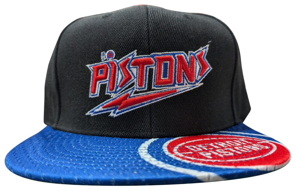 Mitchell & Ness NBA Detroit Pistons Black/Royal Snapshot HWC Snapback - One Size