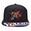 Mitchell & Ness NBA Philadelphia 76ers Black Snapshot HWC Snapback - OSFA