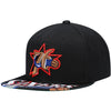 Mitchell & Ness NBA Philadelphia 76ers Black Snapshot HWC Snapback - OSFA