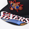 Mitchell & Ness NBA Philadelphia 76ers Black Snapshot HWC Snapback - OSFA