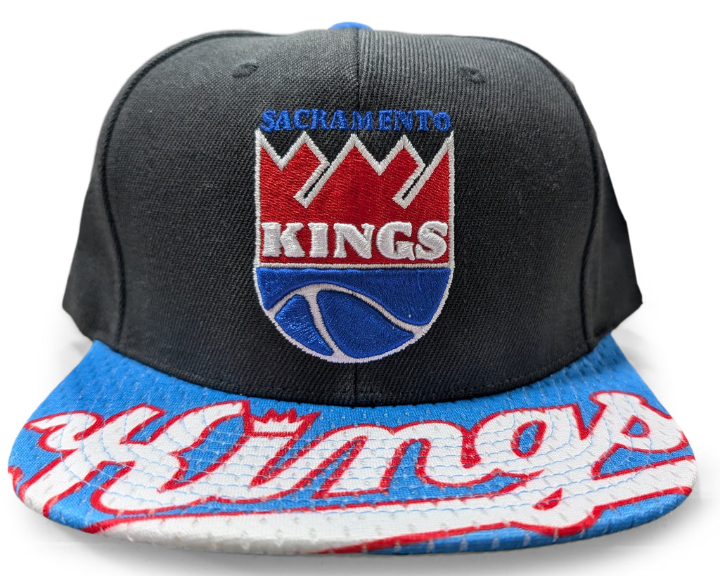 Mitchell & Ness NBA Sacramento Kings Black/Light Blue Snapshot HWC Snapback - OSFA