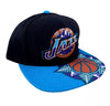 Mitchell & Ness NBA Utah Jazz Black/Light Blue Snapshot HWC Snapback - OSFA