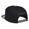 Mitchell & Ness NBA Brooklyn Nets Black/Silver Snapshot Snapback - OSFA