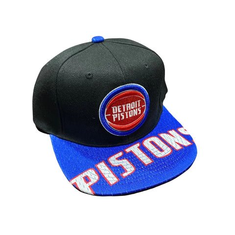 Mitchell & Ness NBA Detroit Pistons Black/Blue Snapshot HWC Snapback - OSFA