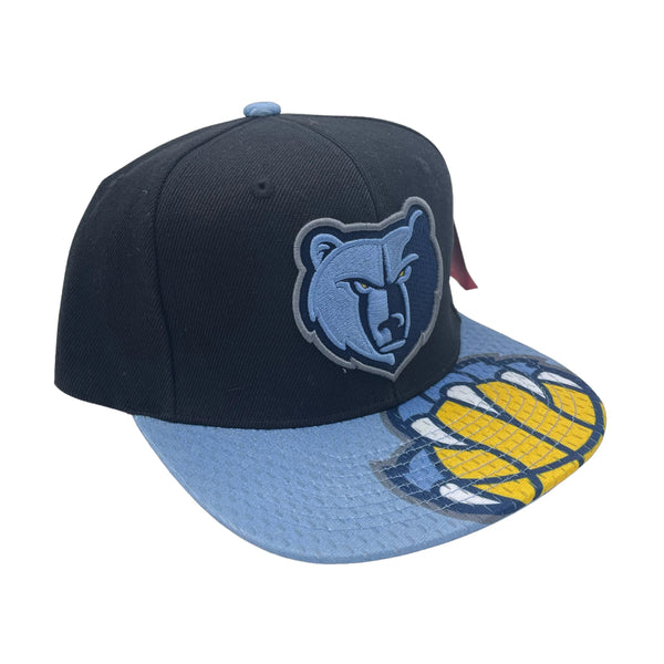 Mitchell & Ness Black/Light Blue NBA Memphis Grizzlies Snapshot Snapback - OSFA