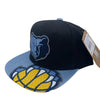 Mitchell & Ness Black/Light Blue NBA Memphis Grizzlies Snapshot Snapback - OSFA