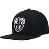 Men's Mitchell & Ness Black NBA Brooklyn Nets Downtime Redline Snapback - OSFA