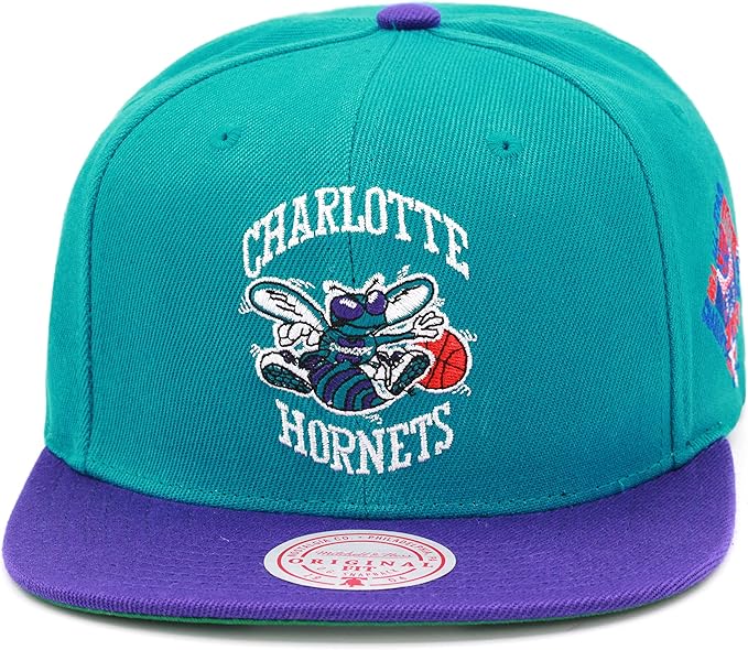 Mitchell & Ness Teal/Purple NBA Charlotte Hornets HWC All Star Color Snapback - OSFA