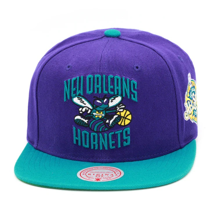 Mitchell & Ness Purple/Teal NBA New Orleans Hornets HWC All Star Color Snapback - OSFA