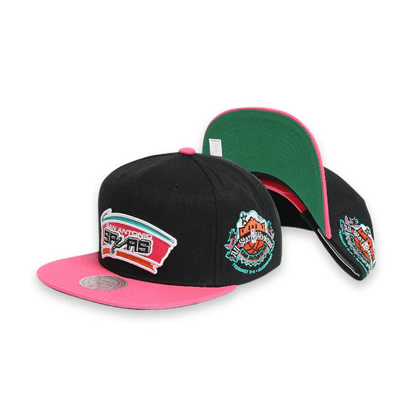 Mitchell & Ness Black/Pink NBA San Antonio Spurs HWC All Star Color Snapback - OSFA