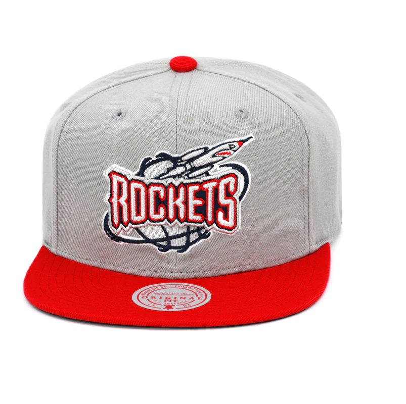 Mitchell & Ness Grey/Red NBA Houston Rockets Reload 2.0 HWC Snapback - OSFA