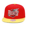 Mitchell & Ness Red/Yellow NBA Houston Rockets Reload 2.0 Snapback Hat - OSFA