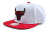 Men's Mitchell & Ness White/Red NBA Chicago Bulls 50th Anniversary Snapback - OSFA