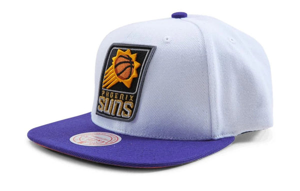 Men's Mitchell & Ness White/Purple NBA Phoenix Suns 50th Anniversary Snapback - OSFA