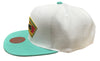 Men's Mitchell & Ness White/Teal NBA San Antonio Spurs 50th Anniversary HWC Snapback - OSFA