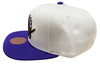 Men's Mitchell & Ness White/Purple NBA Toronto Raptors 50th Anniversary HWC Snapback - OSFA