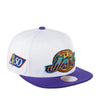 Men's Mitchell & Ness White/Purple NBA Utah Jazz 50th Anniversary HWC Snapback - OSFA