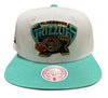 Men's Mitchell & Ness White/Teal NBA Vancouver Grizzlies 50th Anniversary HWC Snapback - OSFA