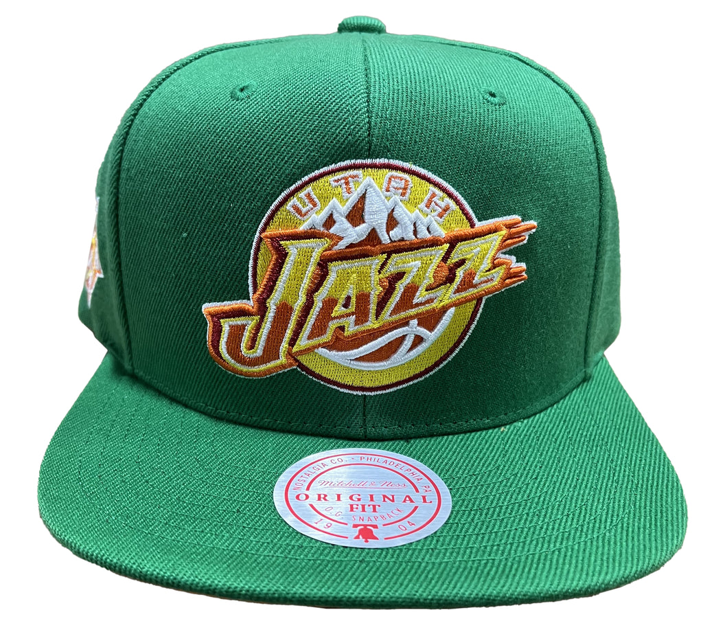 Men's Mitchell & Ness Green NBA Utah Jazz Like Mike HWC Snapback - OSFA