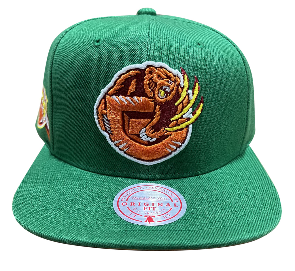 Men's Mitchell & Ness Green NBA Vancouver Grizzlies Like Mike HWC Snapback - OSFA