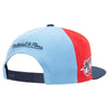 Men's Mitchell & Ness Light Blue/Navy/Red NBA Houston Rockets On The Block HWC Snapback - OSFA