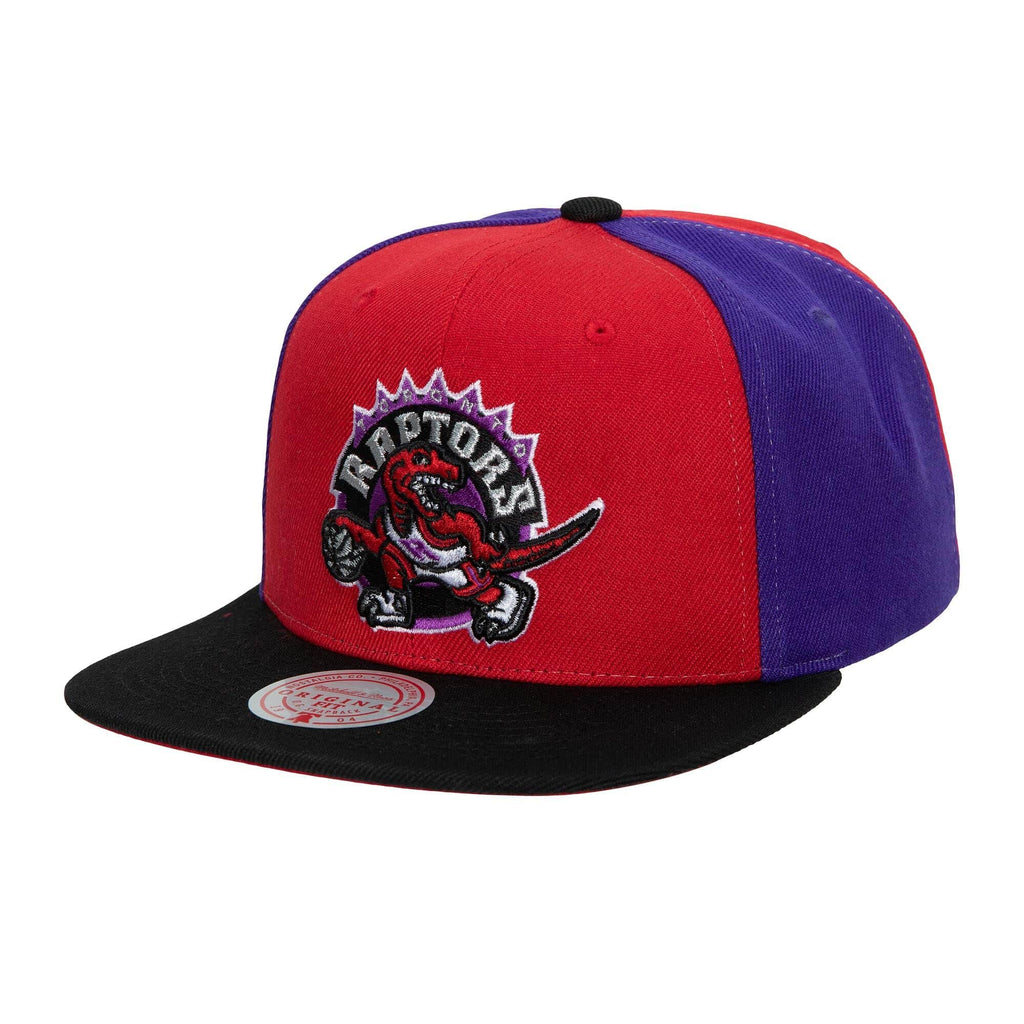 Men's Mitchell & Ness Red/Black NBA Toronto Raptors On The Block HWC Snapback - OSFA