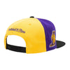 Men's Mitchell & Ness Gold/Black NBA Los Angeles Lakers On The Block Snapback - OSFA