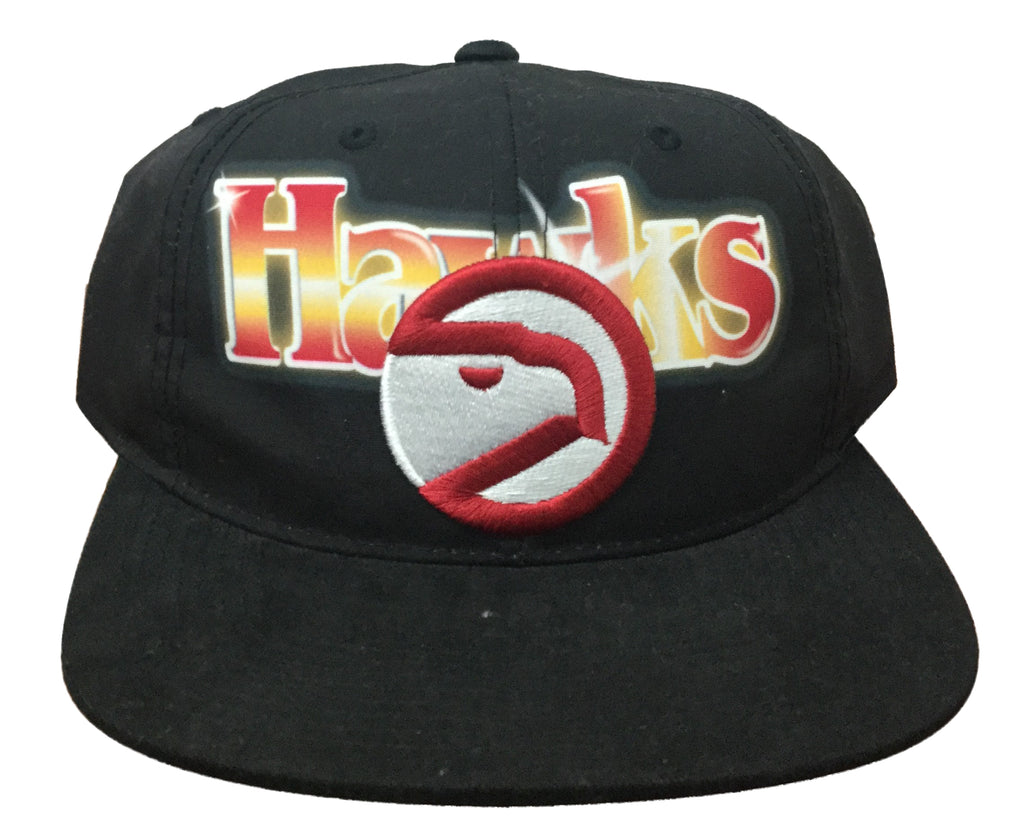 Mitchell & Ness Black NBA Atlanta Hawks Airbrush Snapback Hat - OSFA