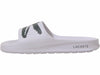 Men's Lacoste Croco 2.0 Synthetic Slides White/Dark Green (7-41CMA0010 1R5)