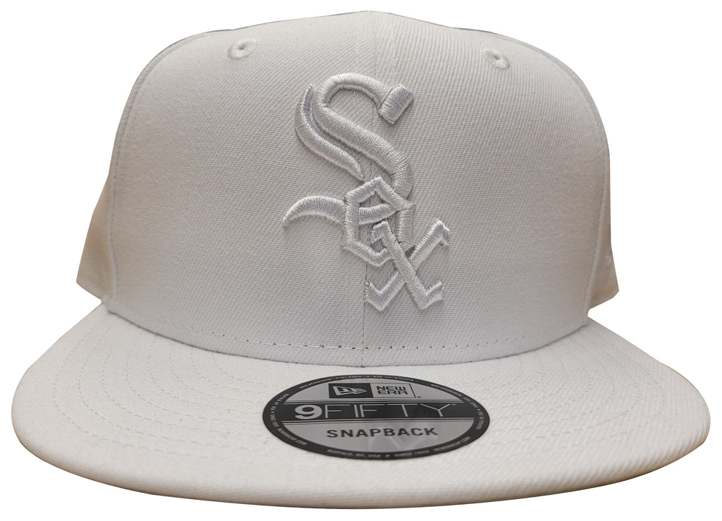 Men's New Era 9Fifty White/White Chicago White Sox MLB Custom Snapback (70492267) - OSFA