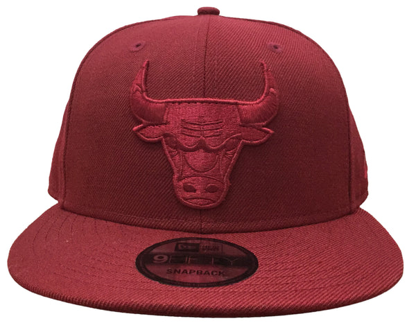 New Era 9Fifty Cardinal NBA Chicago Bulls Custom Snapback - OSFM