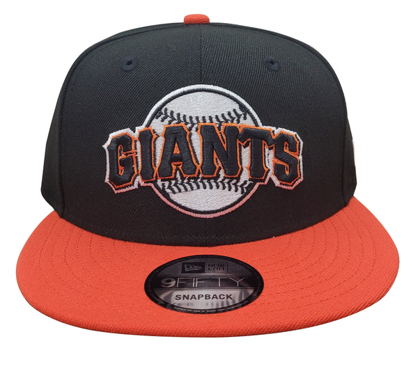 New Era 9Fifty Black/Orange MLB San Francisco Giants Cooperstown Custom Snapback (70633312) - OSFA