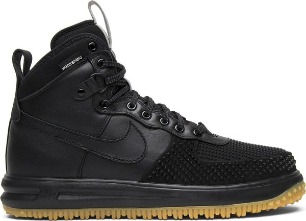 Men's Nike Lunar Force 1 Duckboot Ale Black/Black-Metallic Silver (805899 003)