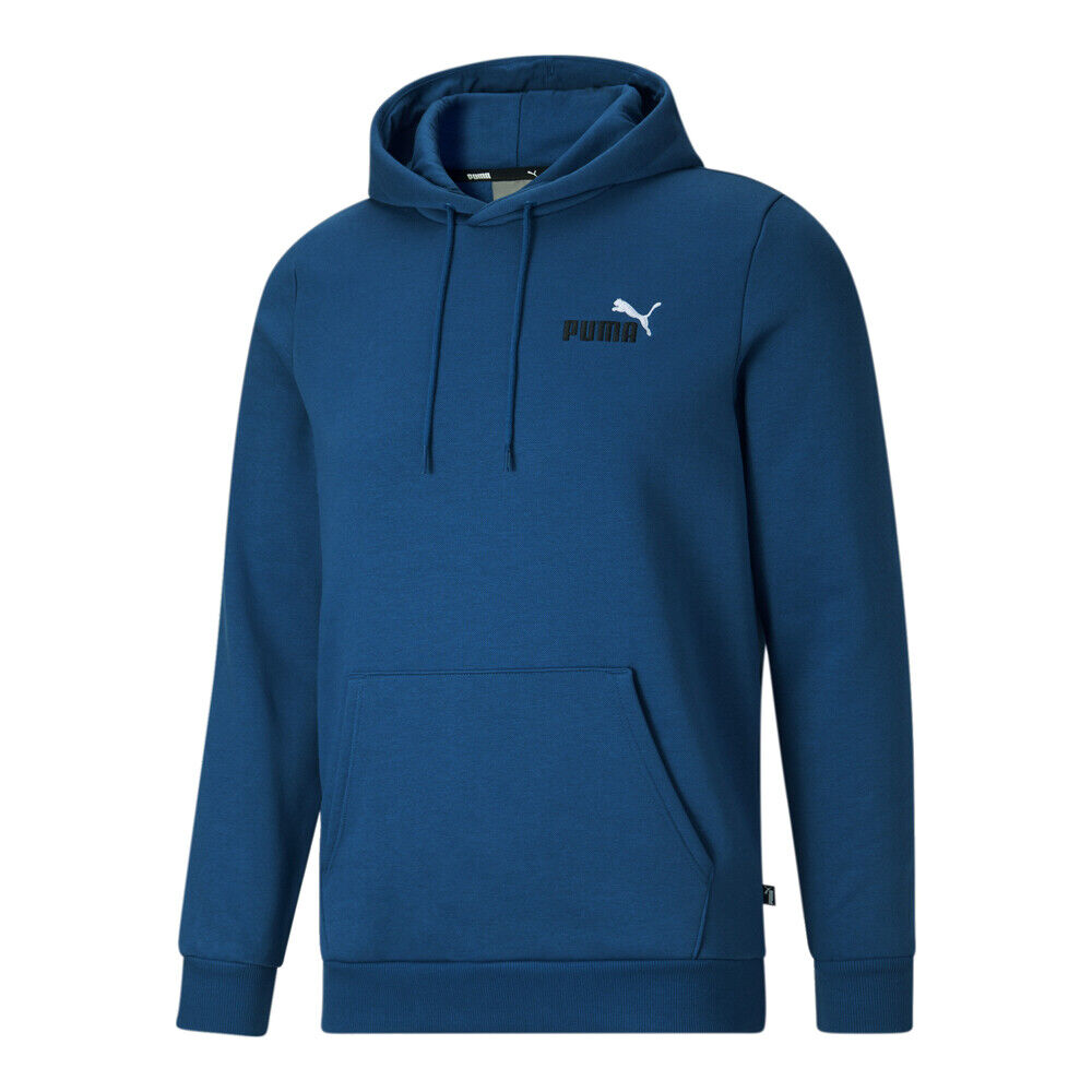 Men's Puma Lake Blue ESS+ Embroidery Logo Hoodie