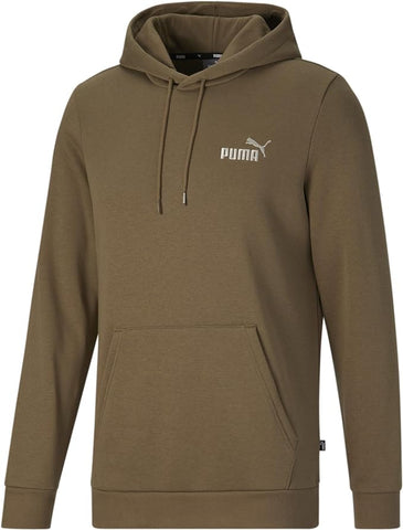 Men's Puma Chocolate Chip/Alpine Snow ESS+ Embroidery Logo Hoodie