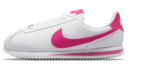 Big Kid's Nike Cortez Basic SL White/Pink Prime (904764 109)