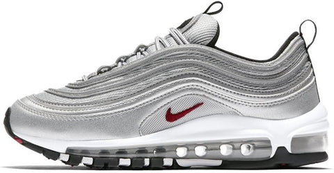 Big Kid's Nike Air Max 97 QS Metallic Silver/Varsity Red (918890 001)