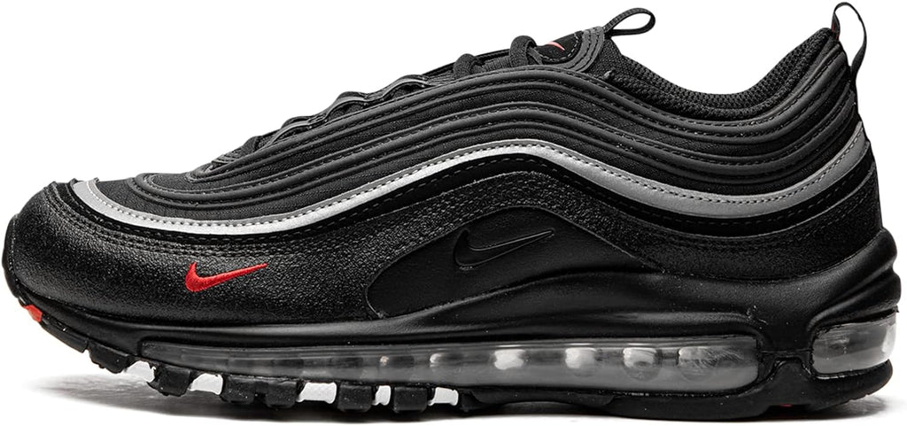 Big Kid's Nike Air Max 97 Black/Black-Sport Red-White (921522 028)