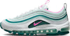 Big Kid's Nike Air Max 97 White/Pink Spell-Geode Teal (921522 118)