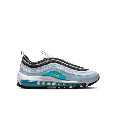 Big Kid's Nike Air Max 97 Blue Whisper/Opti Yellow-White (921522 408)