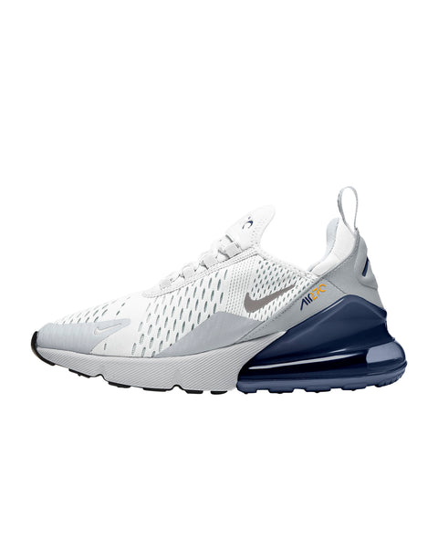 Big Kid's Nike Air Max 270 White/Metallic Silver (943345 109)